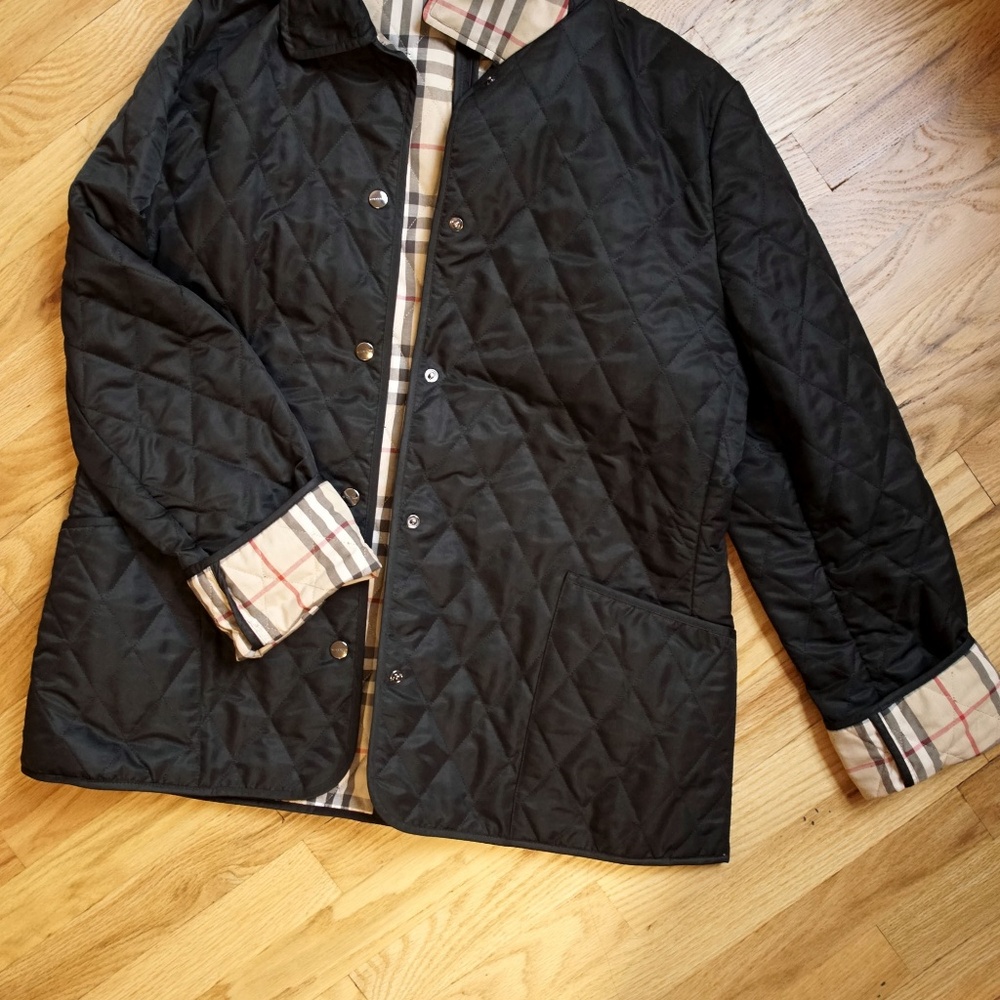 Burberry Quilted Button Jacket for Women